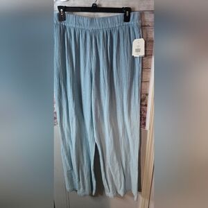 Light Blue Crinkle Pants